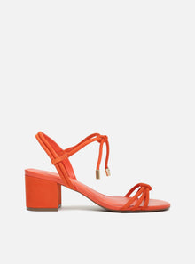 AREZZO | Camila Mid Block Sandal | Orange