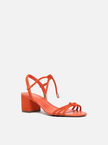 AREZZO | Camila Mid Block Sandal | Orange