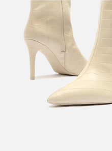 AREZZO | Miranda High Stiletto Bootie | Off White