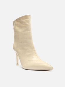 AREZZO | Miranda High Stiletto Bootie | Off White