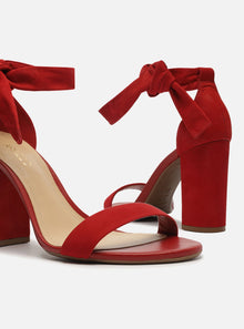 AREZZO | Isabelli High Block Sandal | Red