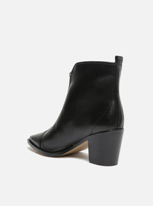 AREZZO | Vic Leather Bootie | Black