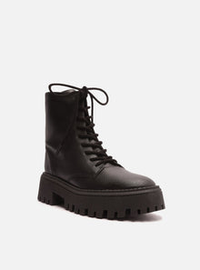 AREZZO | Maya Low Tractor Boot | Black