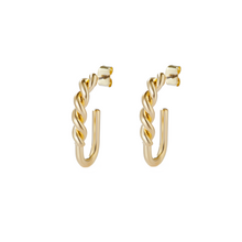 The Twisted Hook Hoop | 18K Yellow Gold-Plated