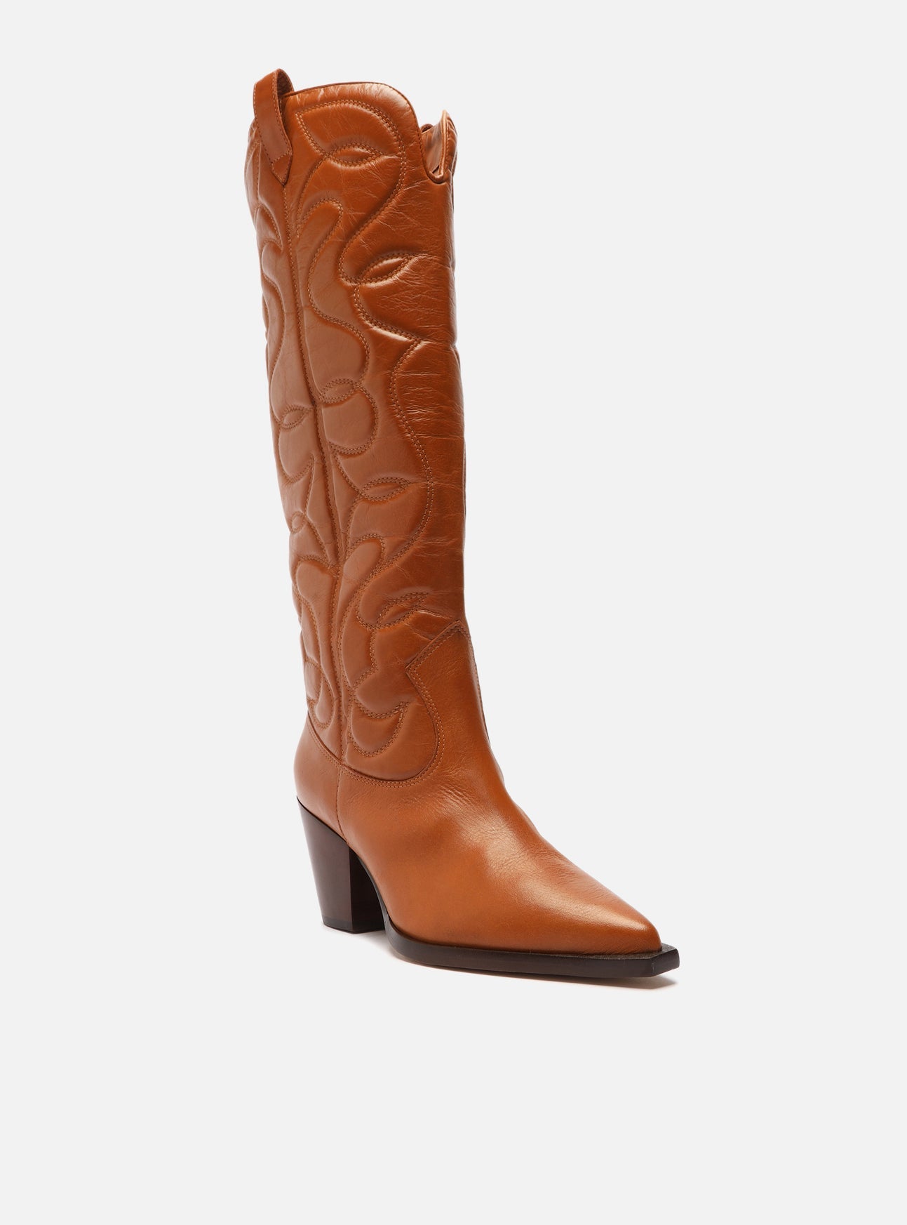 AREZZO | Abigail Mid Block Boot | Brown