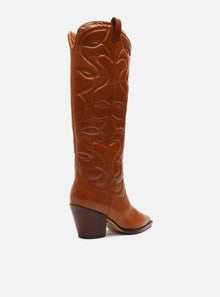 AREZZO | Abigail Mid Block Boot | Brown