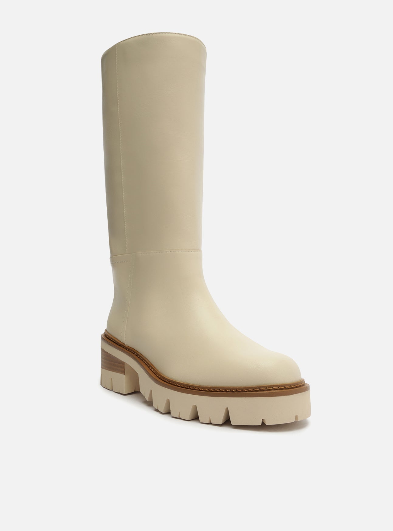 AREZZO | Bailey Mid Tractor Boot | White