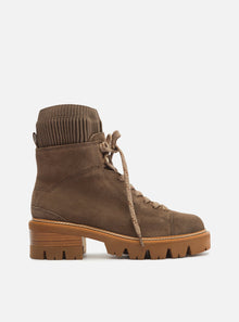 AREZZO | Madelyn Mid Tractor Boot | Brown