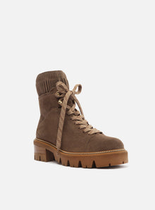 AREZZO | Madelyn Mid Tractor Boot | Brown
