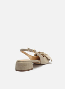 AREZZO | Maeve Low Block Pump | Beige