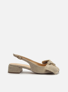 AREZZO | Maeve Low Block Pump | Beige