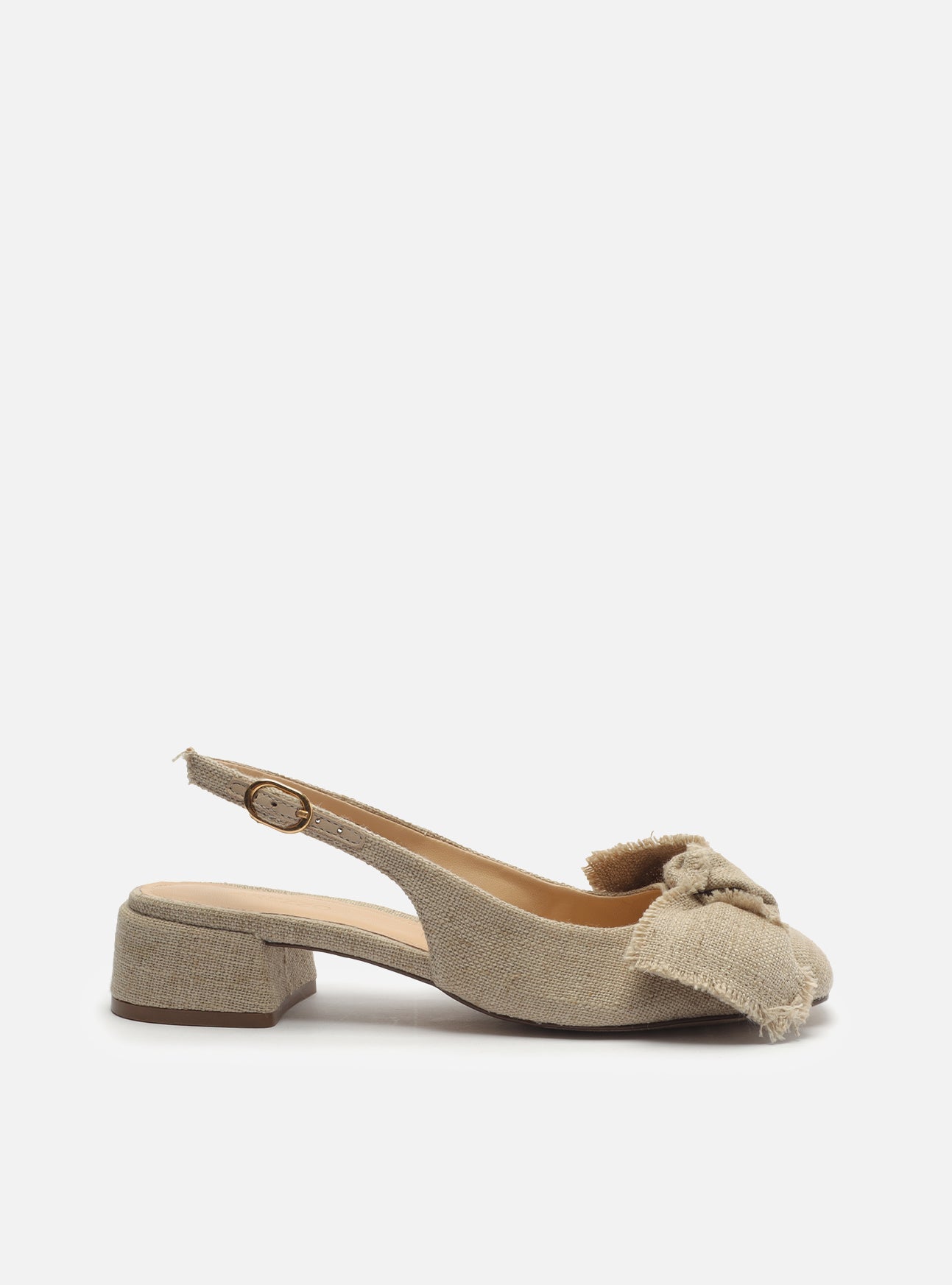 AREZZO | Maeve Low Block Pump | Beige
