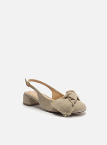 AREZZO | Maeve Low Block Pump | Beige