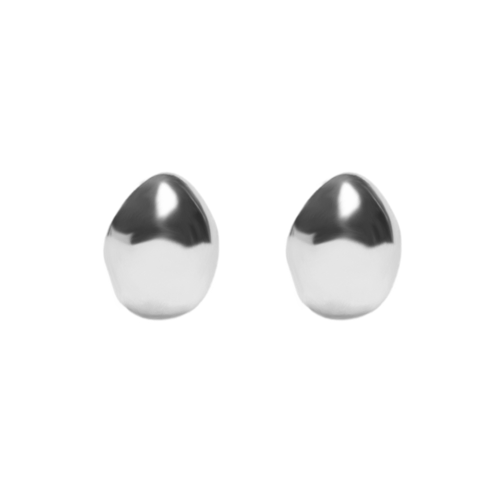 Arlo Earring | Rhodium-Plated Brass