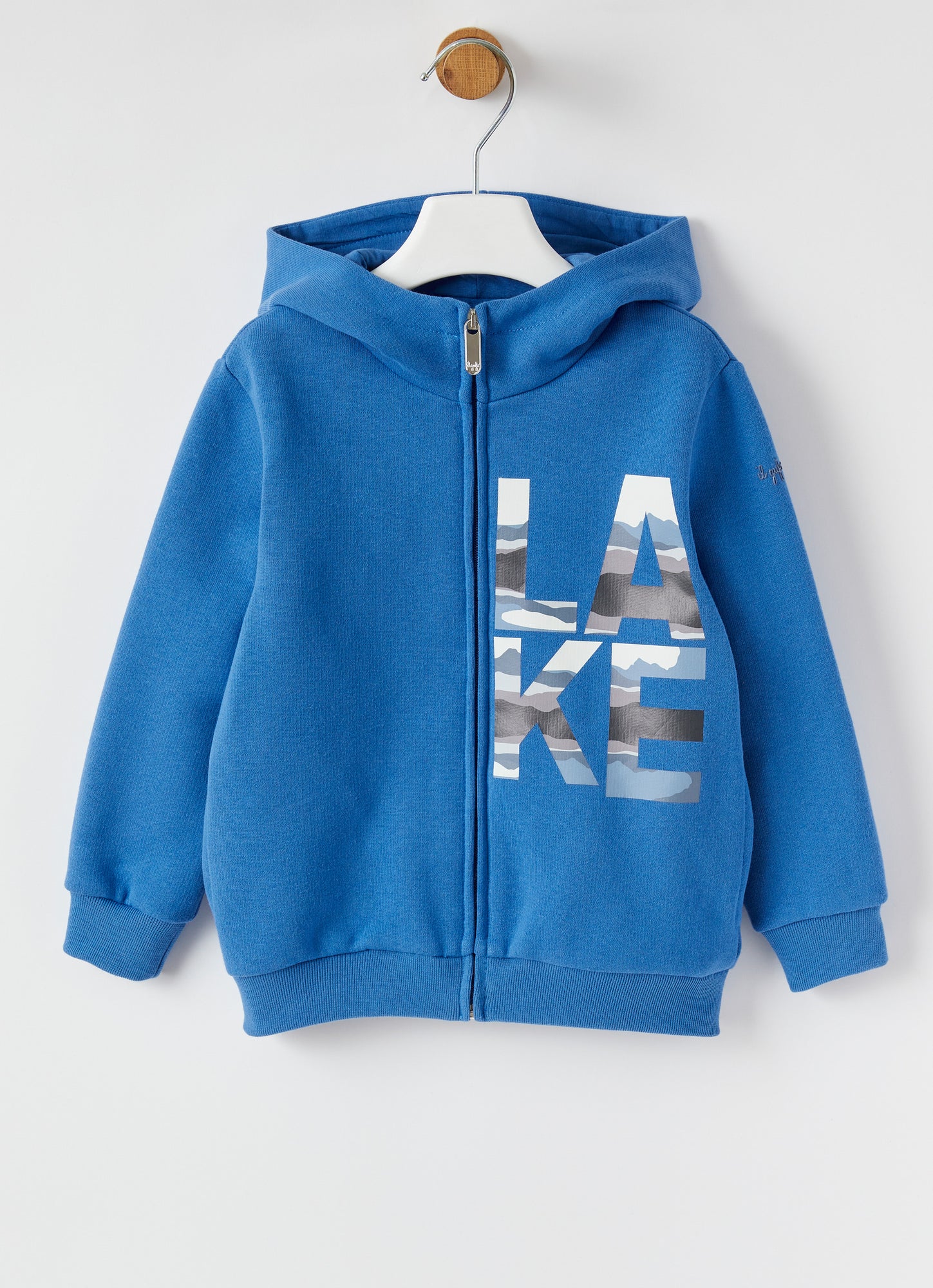 Sweatshirt with Hood And Print | Nuvola/Onice