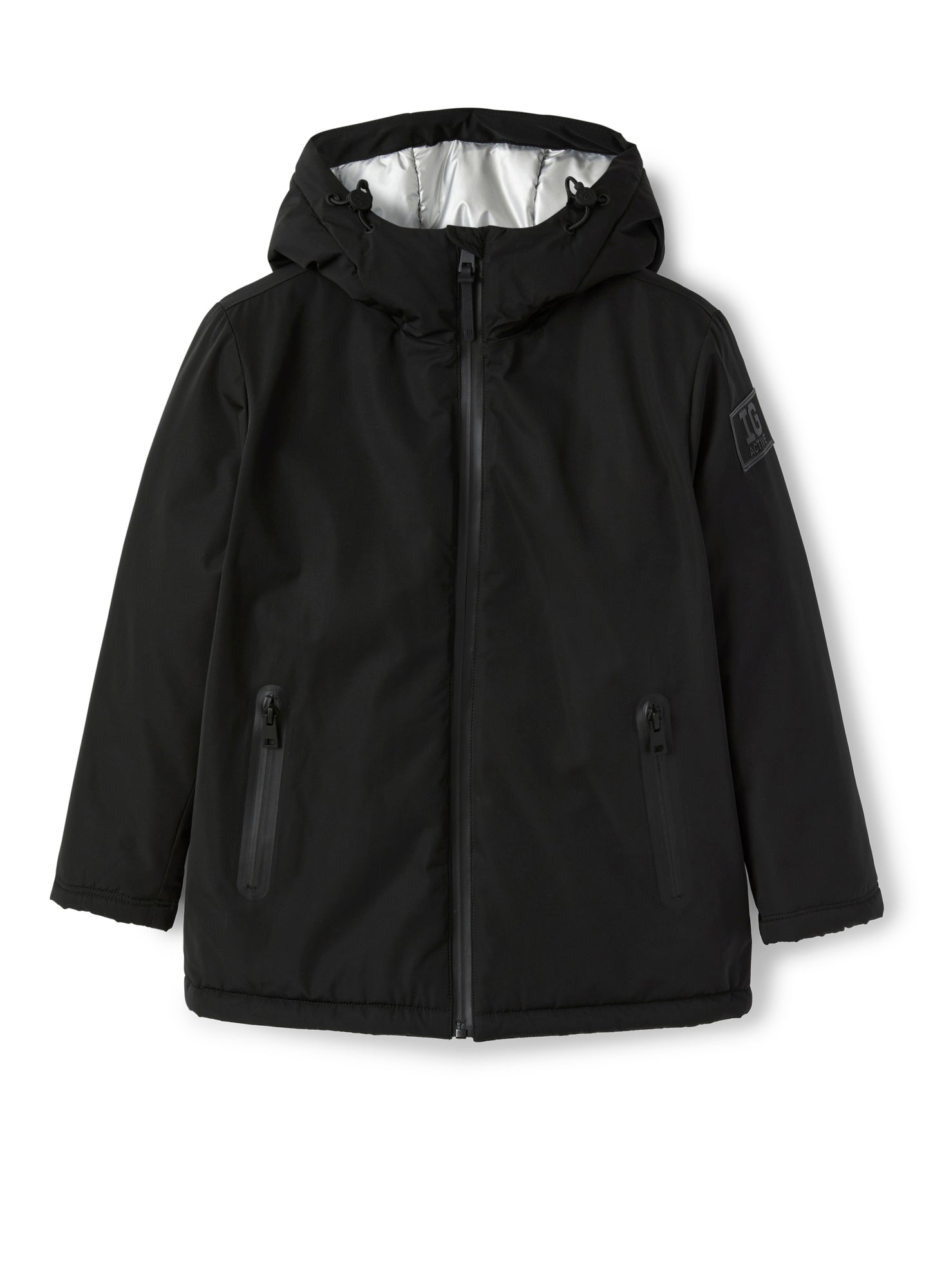 Nylon Jacket with Detail | Black