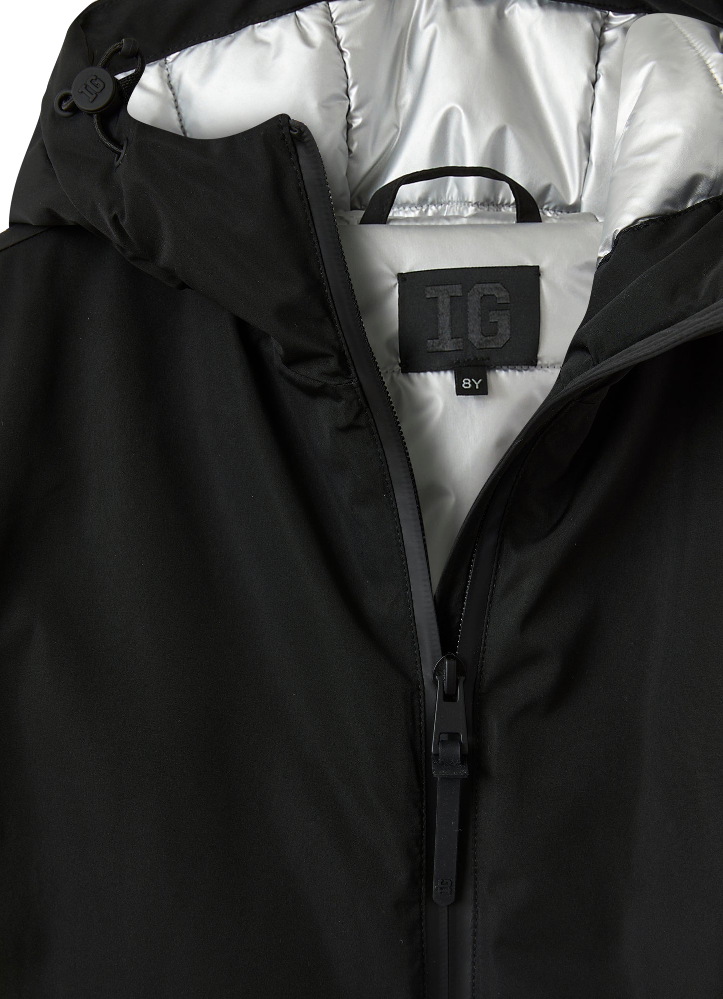 Nylon Jacket with Detail | Black