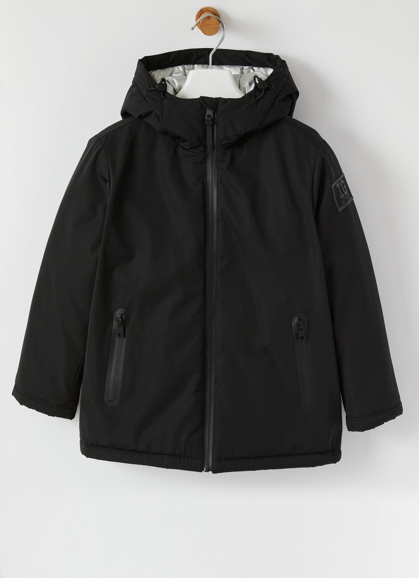 Nylon Jacket with Detail | Black
