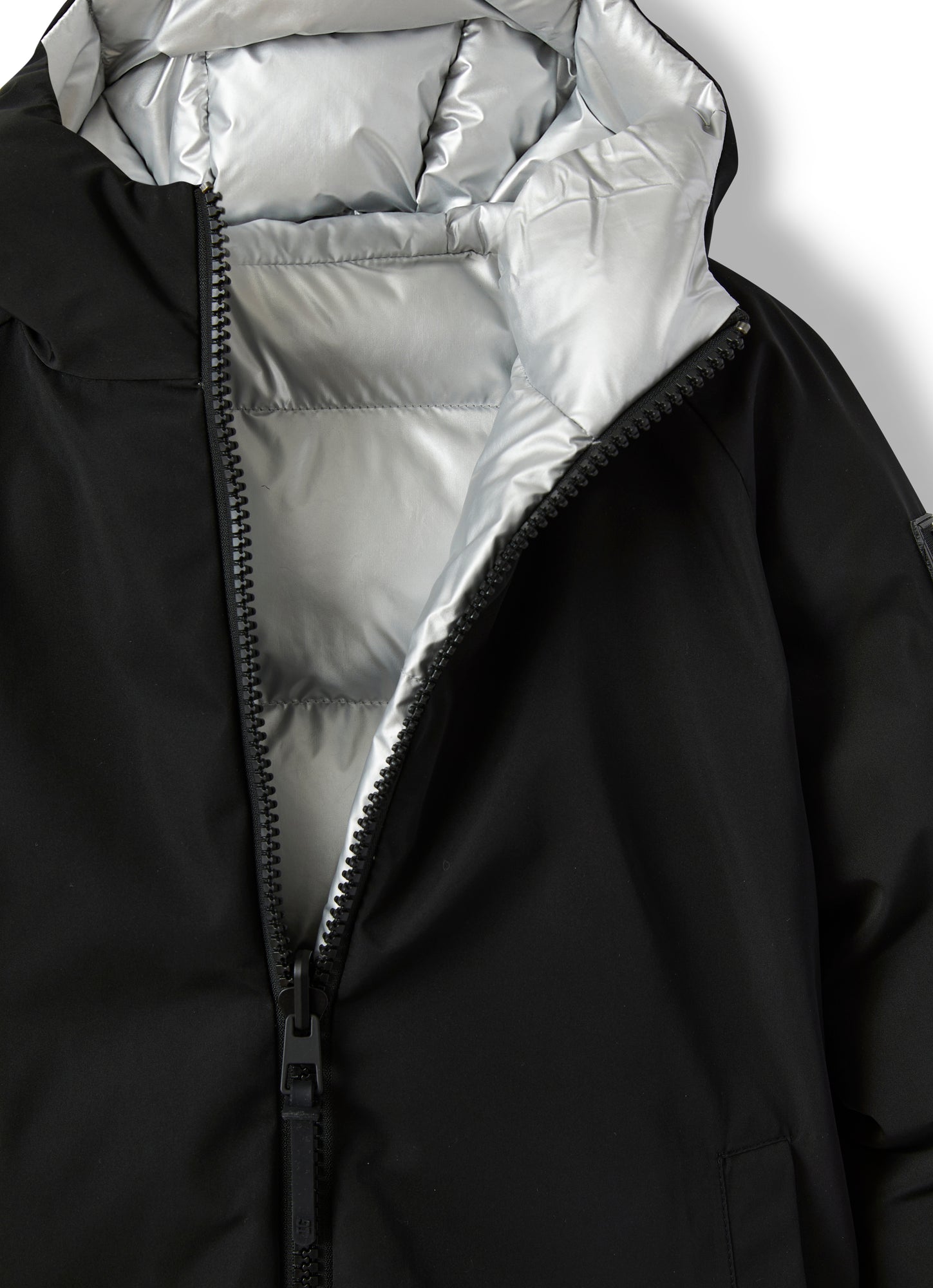 Reversible Nylon Jacket | Black