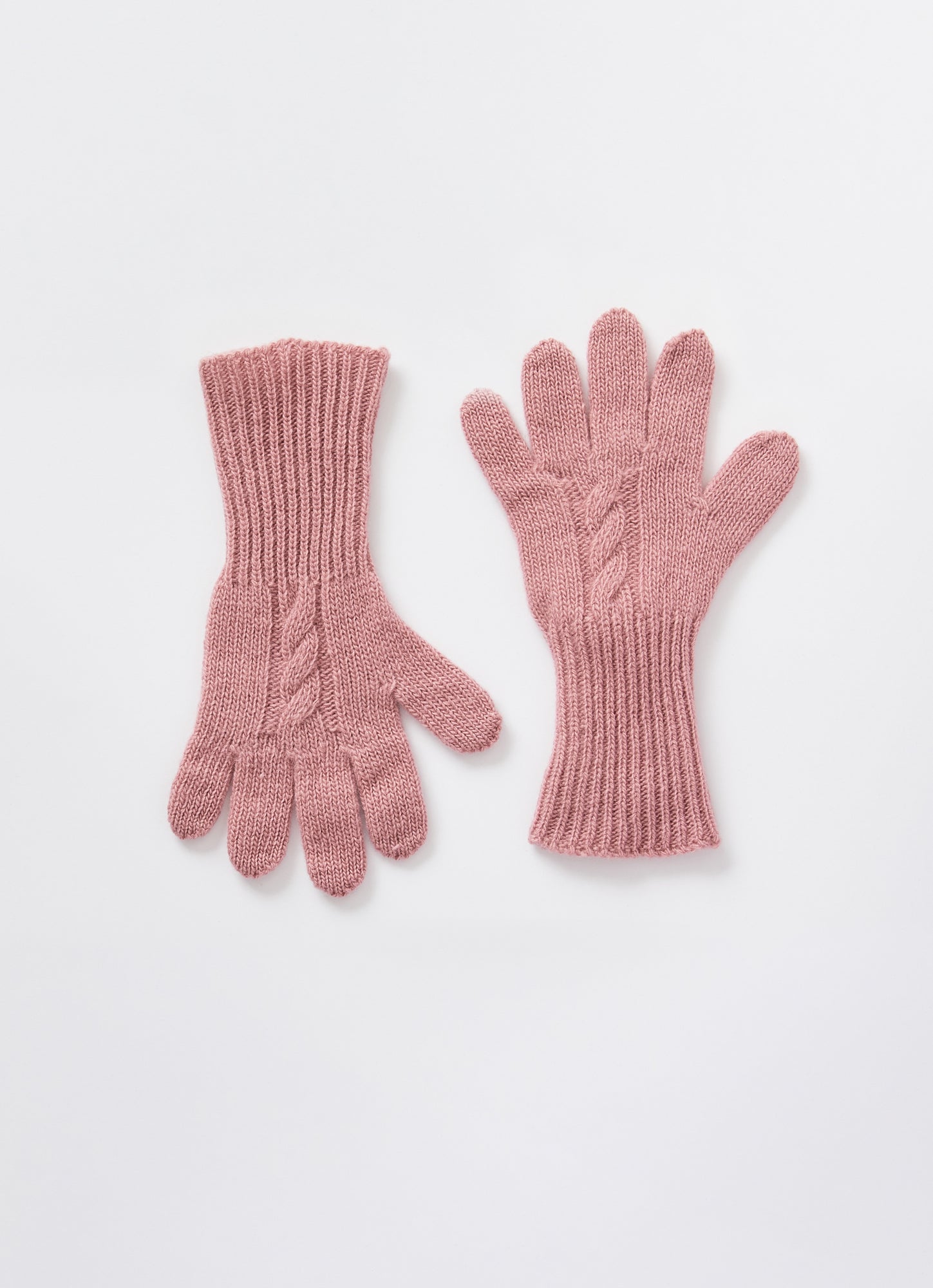 Wool Gloves with Braid | Rosa Erica