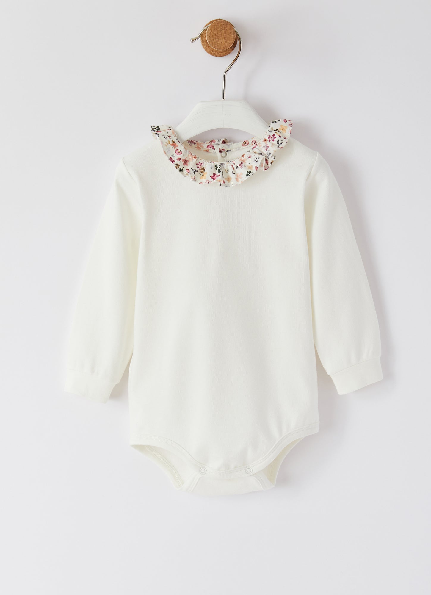 Bodysuit with Patterned Collar | Rosa Erica