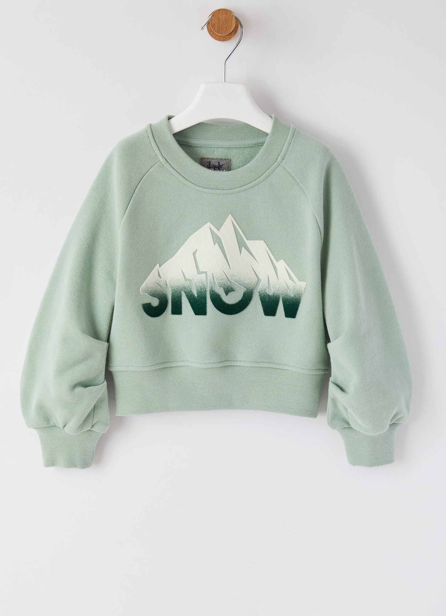 Snow Sweatshirt with Gathered Sleeves | Lake