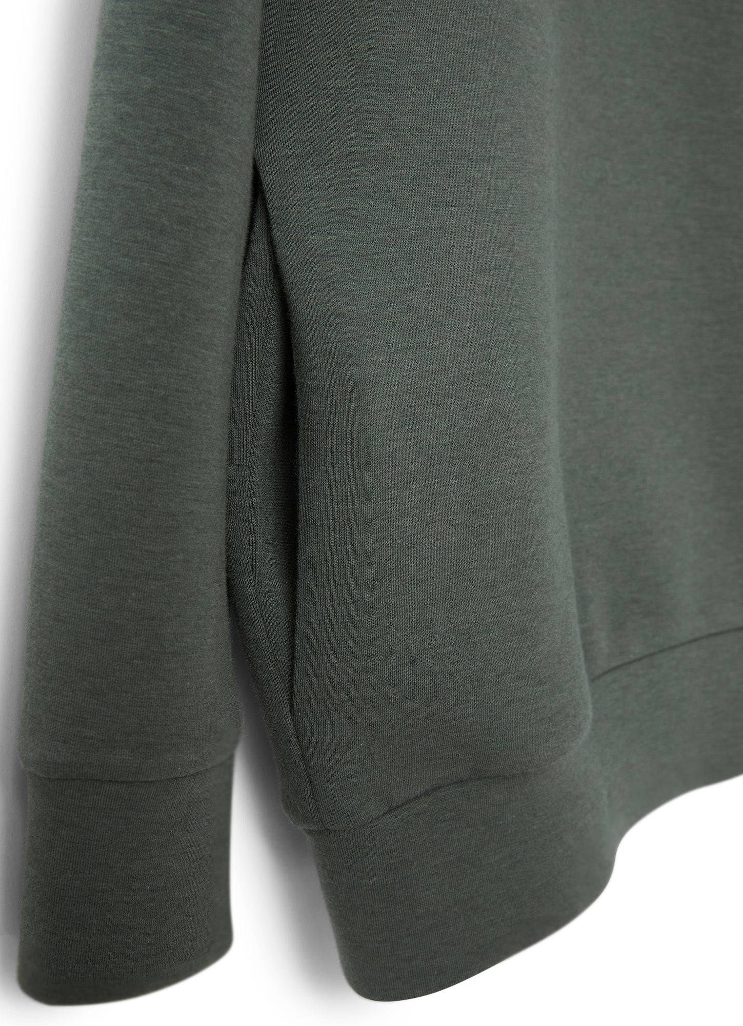 Bonded Sweatshirt with Hood | Black/Black