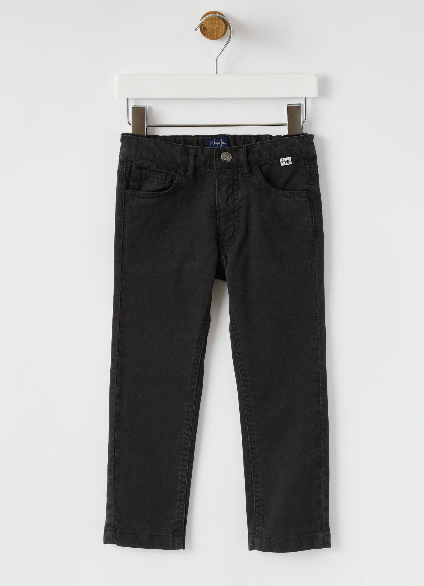 Anthracite Gabardine Trousers | Onice