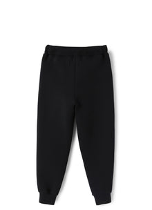 Bonded Joggers with Cuffs | Black/Black