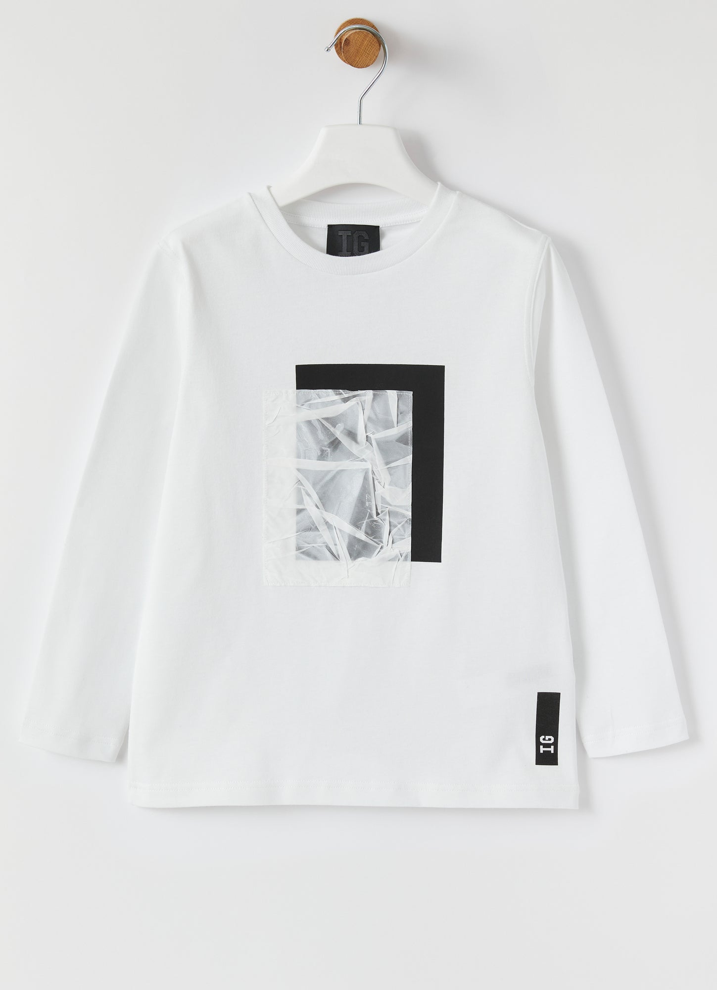 T-Shirt with Water And Nylon Print | Neve/Onice