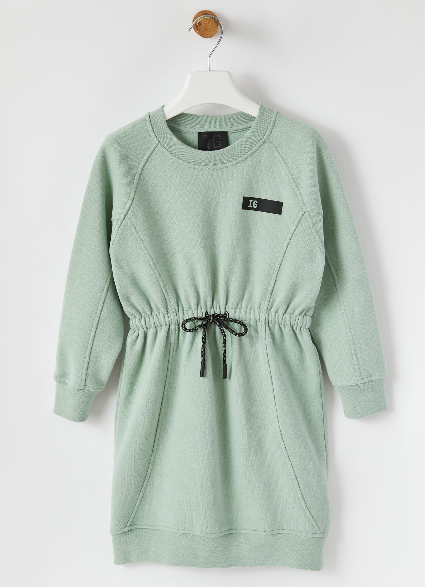 Fleece Dress with Drawstring | Lake