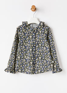 Liberty Fabric Blouse | Leaf Green