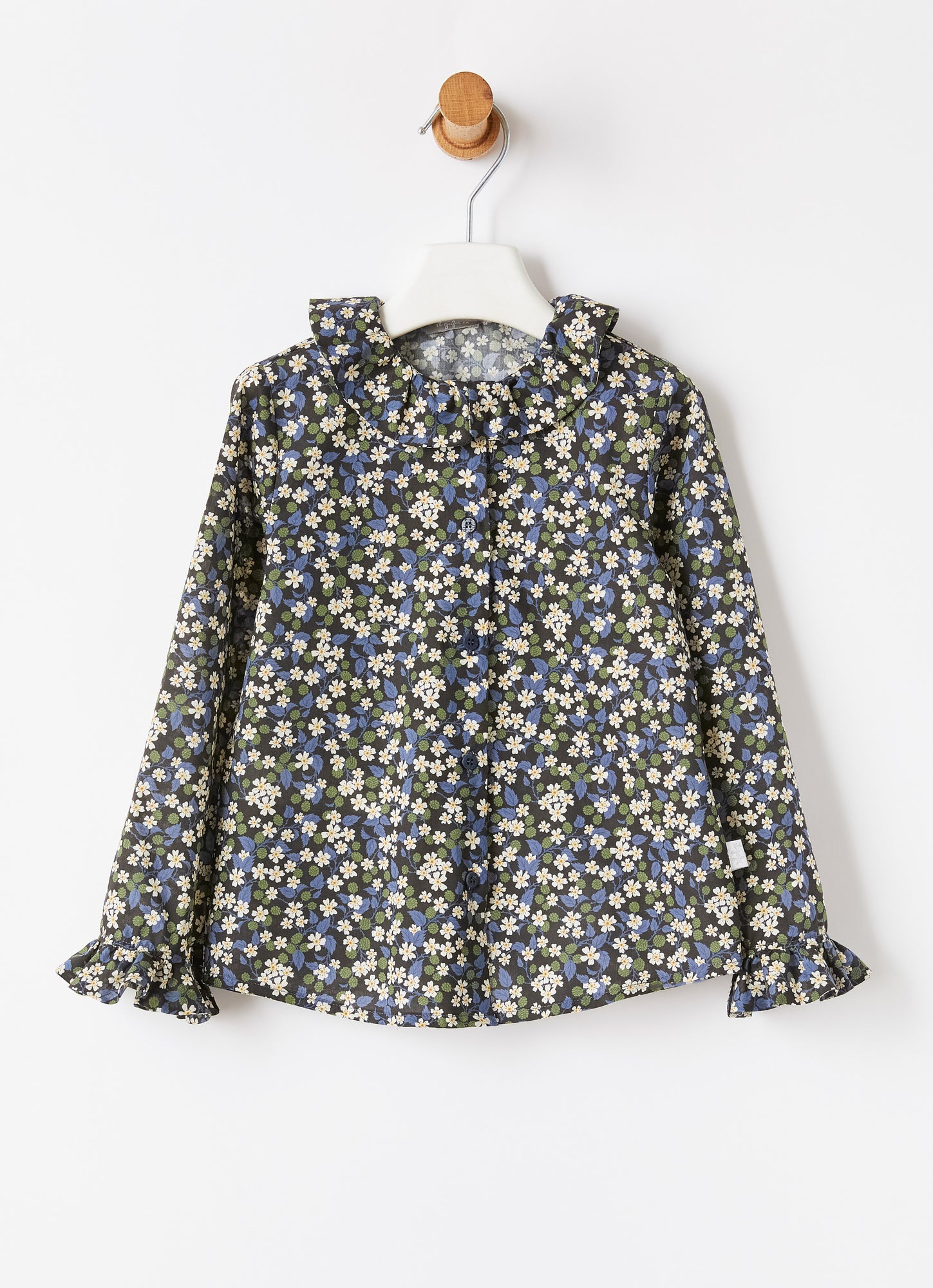 Liberty Fabric Blouse | Leaf Green