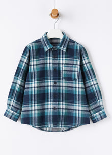 Check Flannel Shirt | Blue