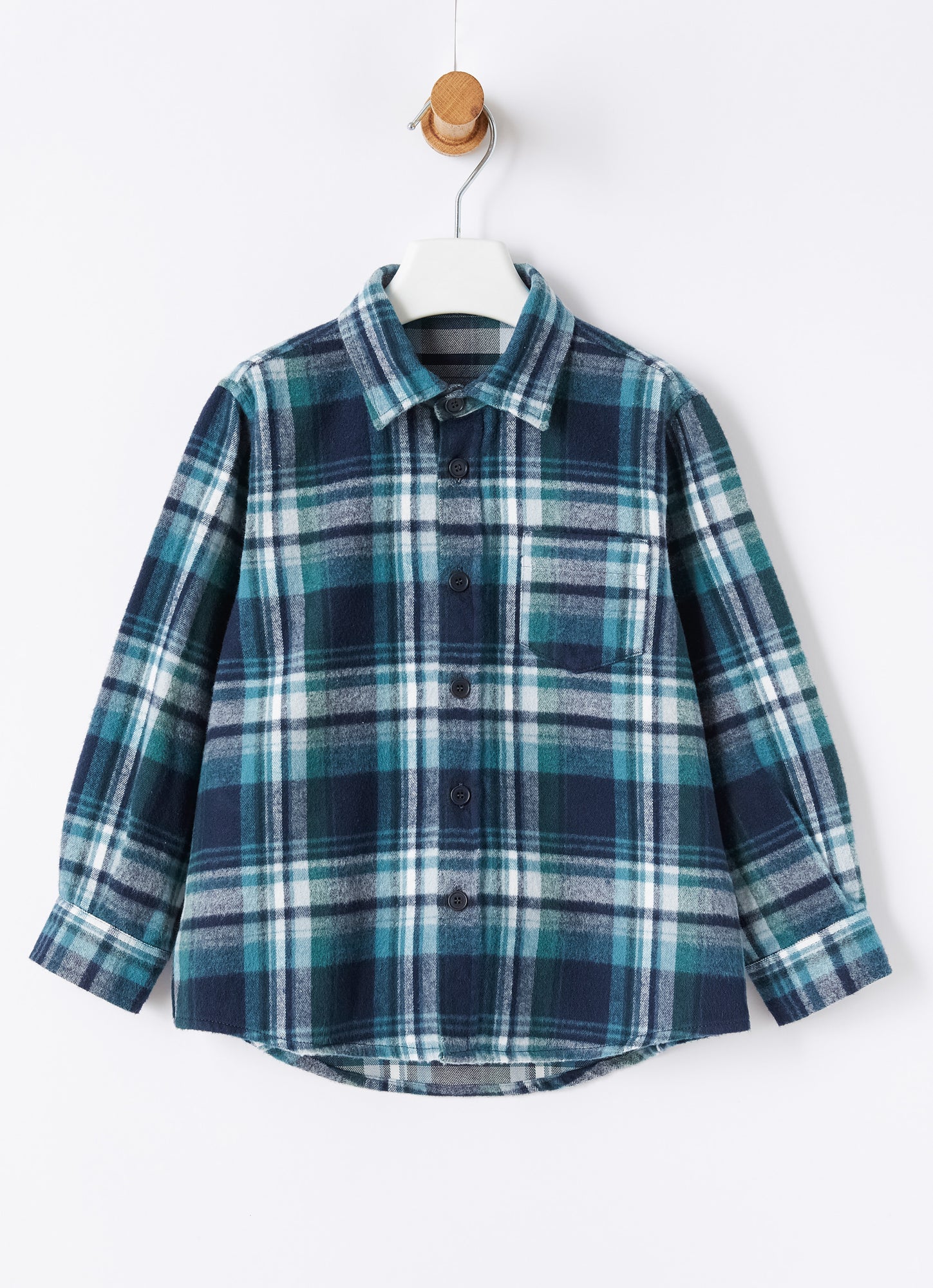 Check Flannel Shirt | Blue