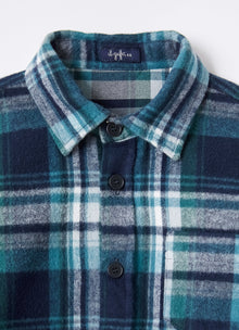 Check Flannel Shirt | Blue