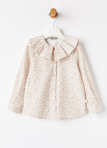 Maxi Collar Floral Blouse | Quartz Pink