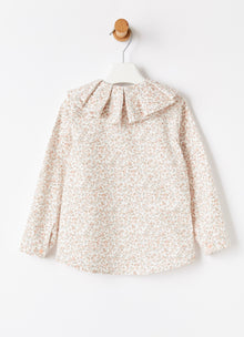 Maxi Collar Floral Blouse | Quartz Pink