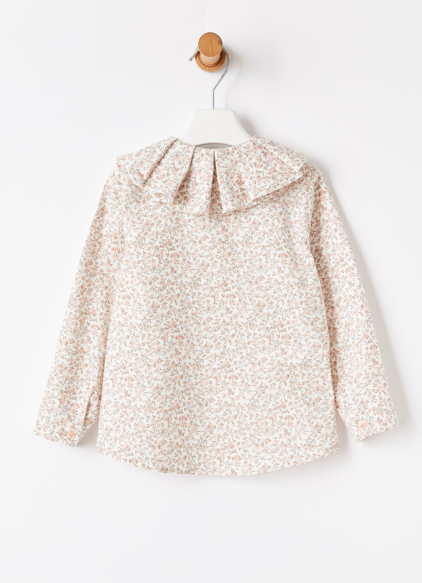 Maxi Collar Floral Blouse | Quartz Pink