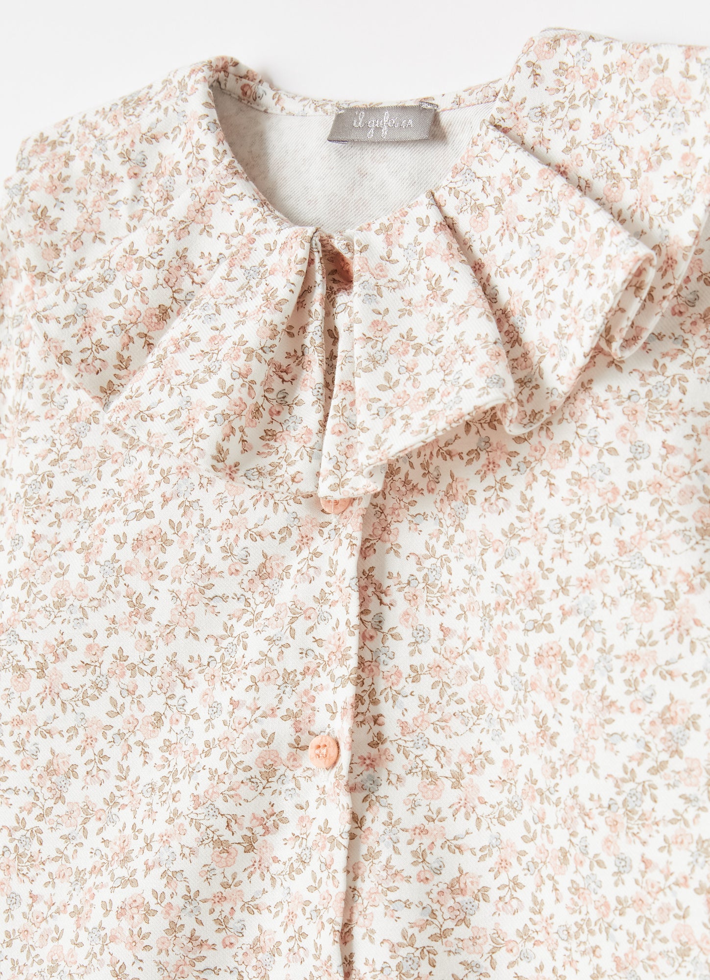 Maxi Collar Floral Blouse | Quartz Pink