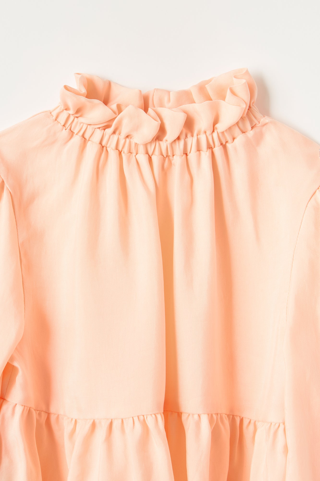 Cupro Flounce Blouse | Quartz Pink