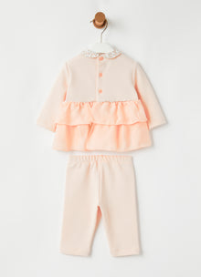Cupro Flounce Two-Piece Set | Quartz Pink/Quartz Pink