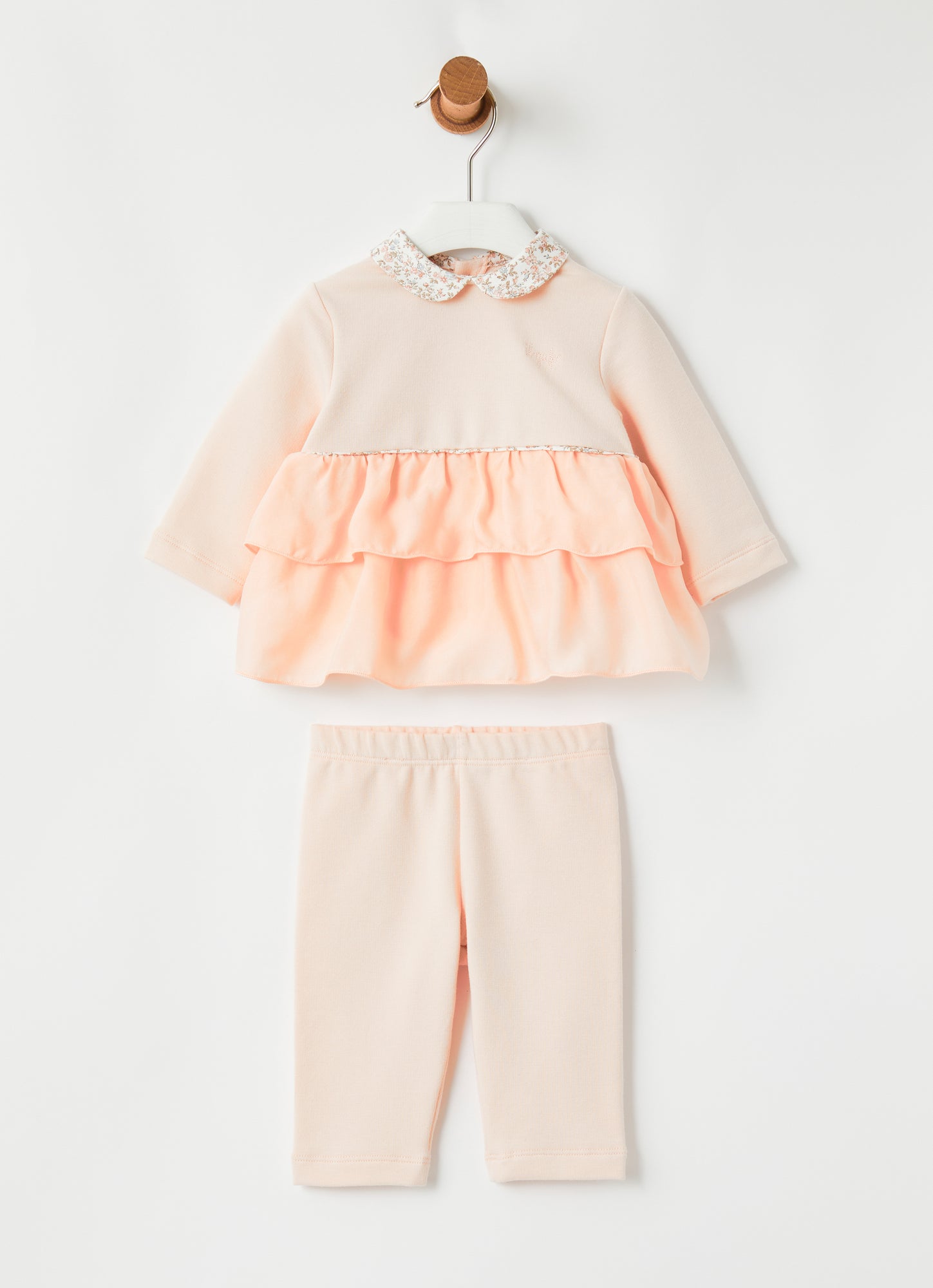 Cupro Flounce Two-Piece Set | Quartz Pink/Quartz Pink