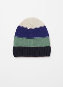 MultiColor Stripe Knitted Hat | Blue/Ocean Blue