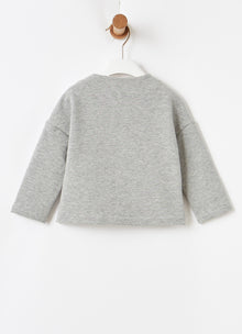 Baby Girls Fleece Jacket | Grigio/Quarzo Rosa