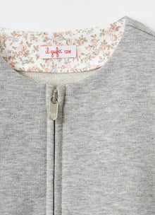 Baby Girls Fleece Jacket | Grigio/Quarzo Rosa