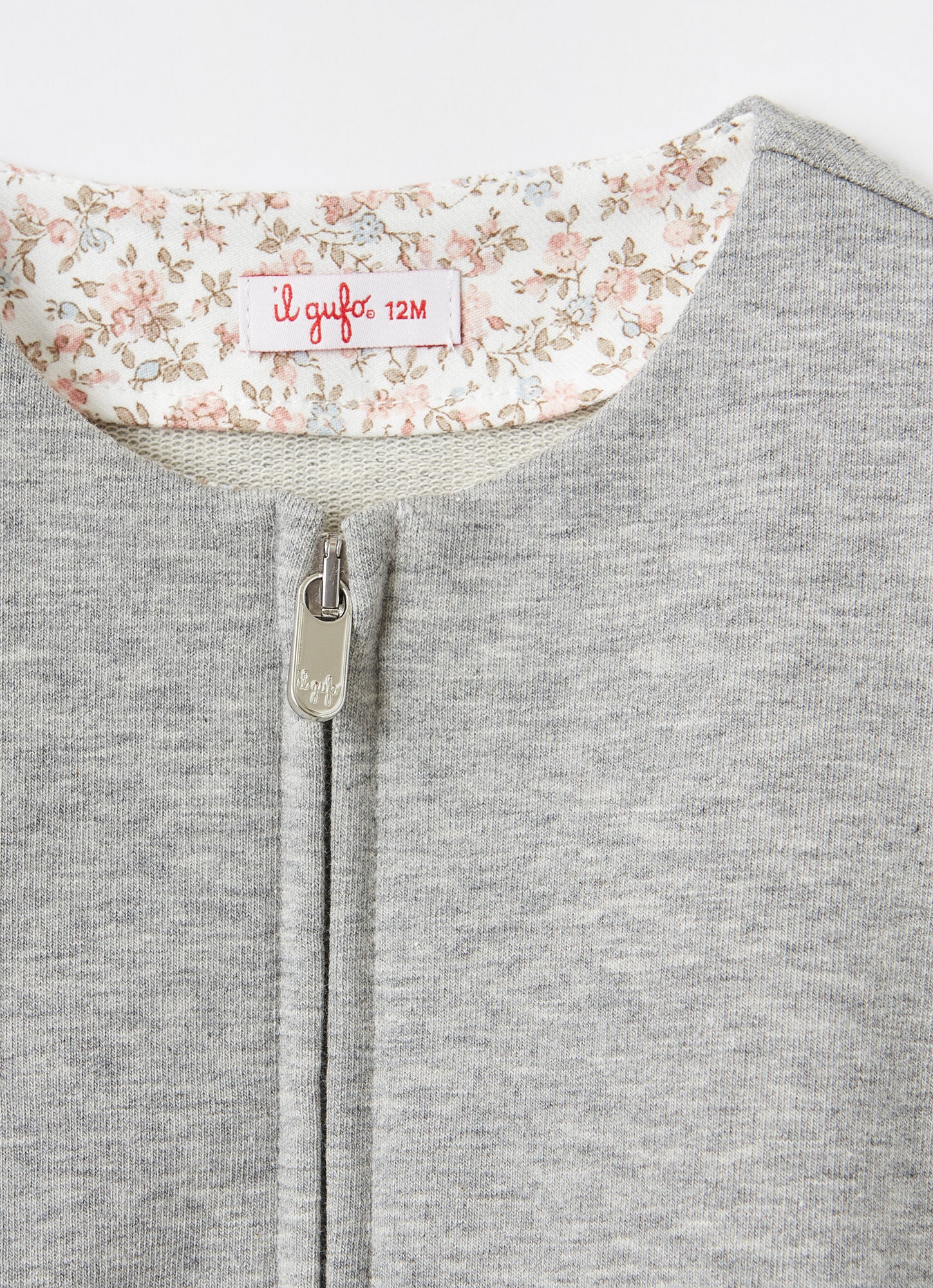 Baby Girls Fleece Jacket | Grigio/Quarzo Rosa