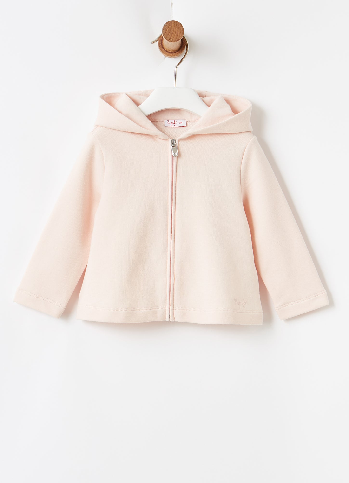 Baby Girls Zip-Up Fleece Jacket | Rosa/Nocciola
