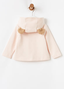 Baby Girls Zip-Up Fleece Jacket | Rosa/Nocciola