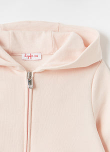 Baby Girls Zip-Up Fleece Jacket | Rosa/Nocciola